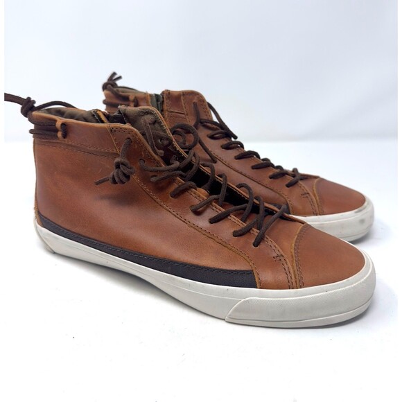 Aldo Men’s high top Brown Leather Sneakers shoes men size 8 / EU41/ UK 7 main image 7